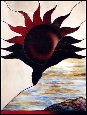 Shield of Honor 1 stained glass artwork by Jezebel