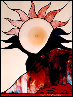 Shield of Honor 2 stained glass artwork by Jezebel